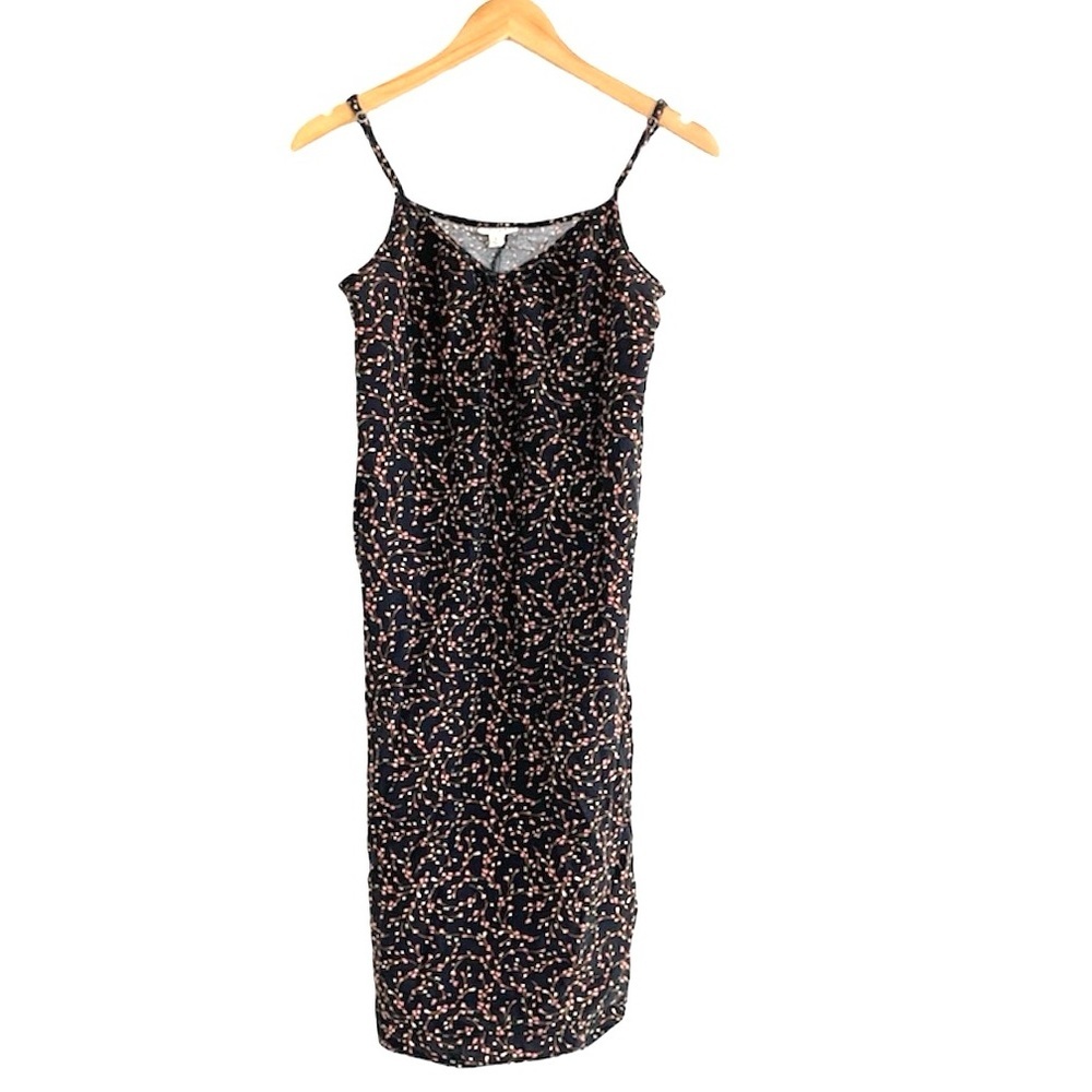 Ana | front tie floral spaghetti strap sun dress size small